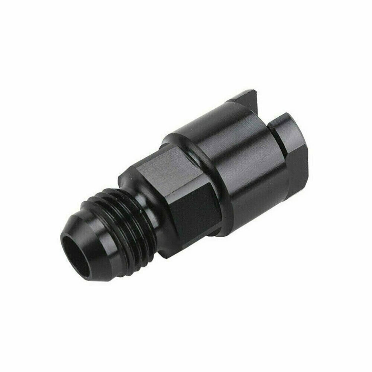 Solidspare Black 8 AN Fuel Adapter Fitting to 3/8 GM Quick Connect LS W/ Thread Female
