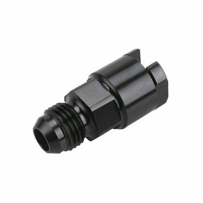Solidspare Black 8 AN Fuel Adapter Fitting to 3/8 GM Quick Connect LS W/ Thread Female