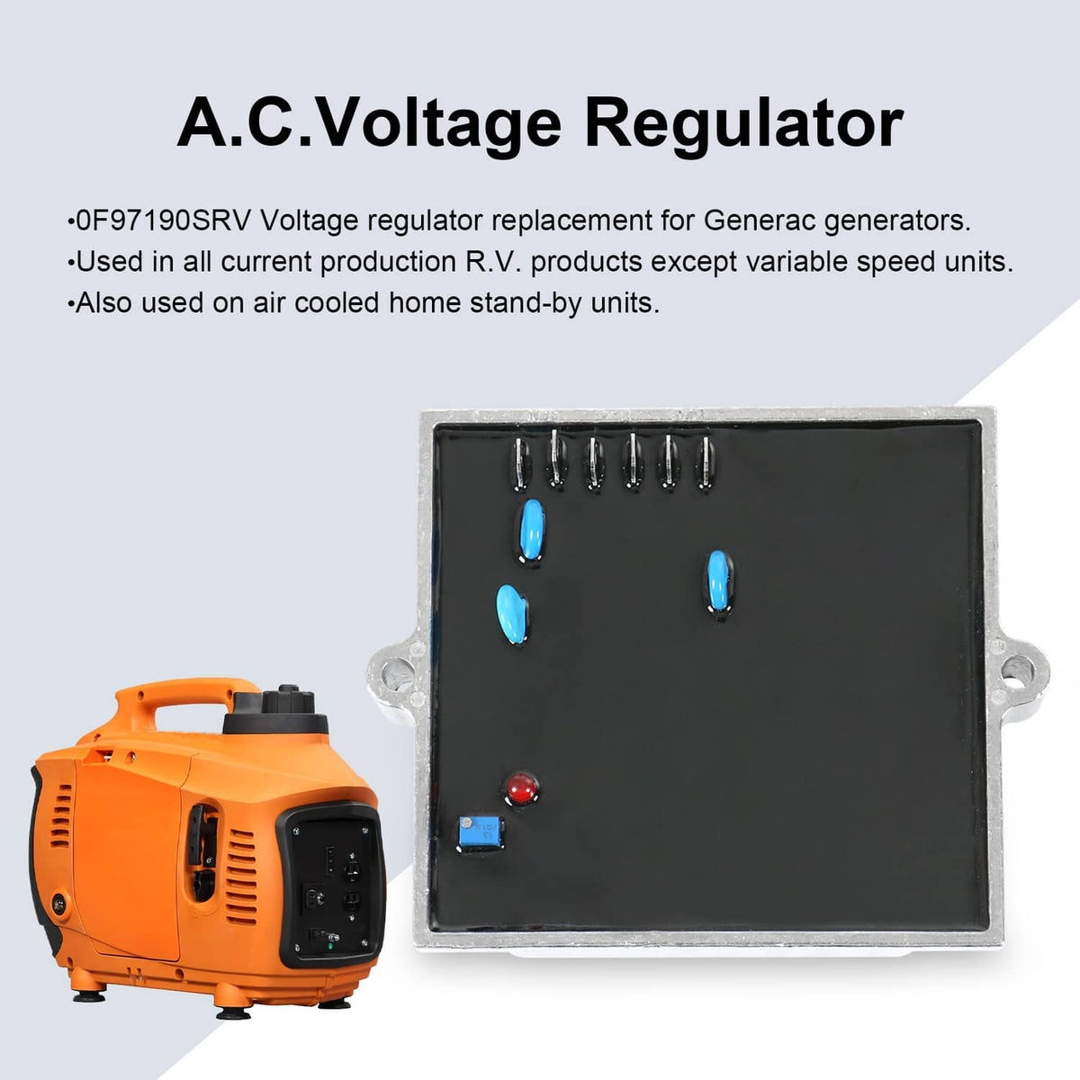 Solidspare FOR Generac Voltage Regulator PCB 0F9719 083049 0F97190SRV