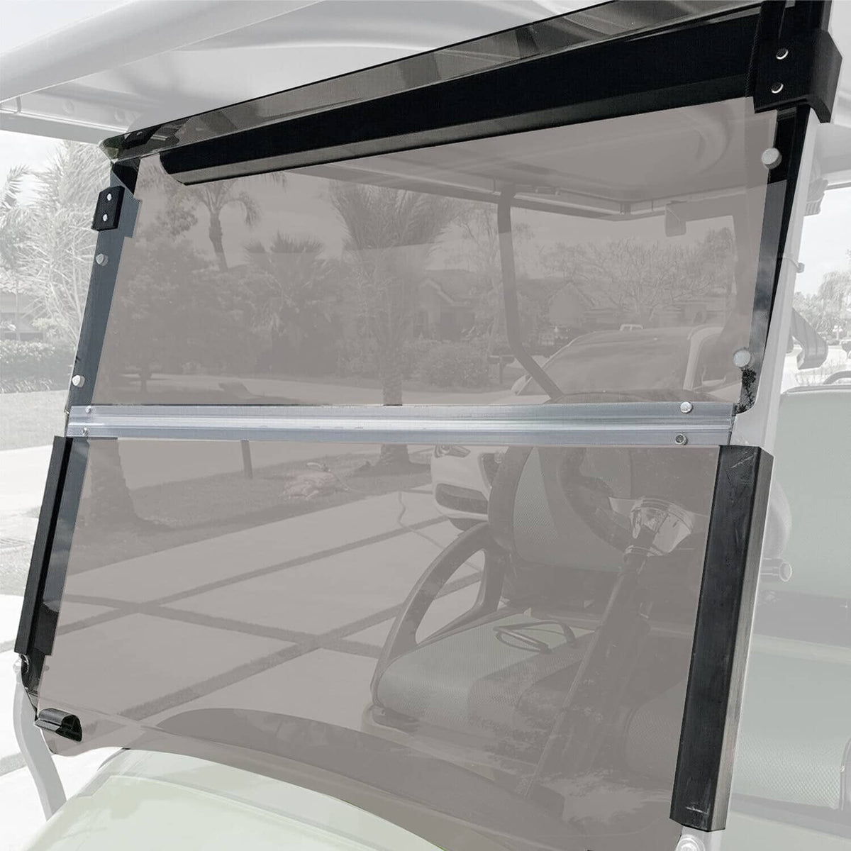 Solidspare Fold Down Windshield Tinted Windscreen For Club Car Precedent 2004-UP Golf Cart
