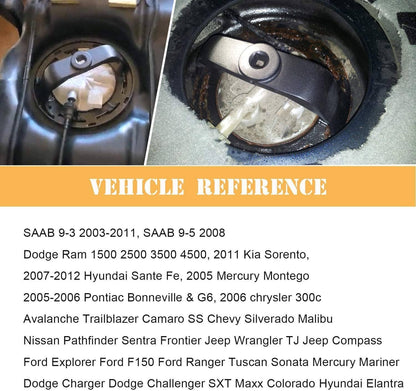 Solid Spare 6599 Fuel Tank Lock Ring Wrench Tool for Chrsyler Dodge Ford GM Chevy Nissan