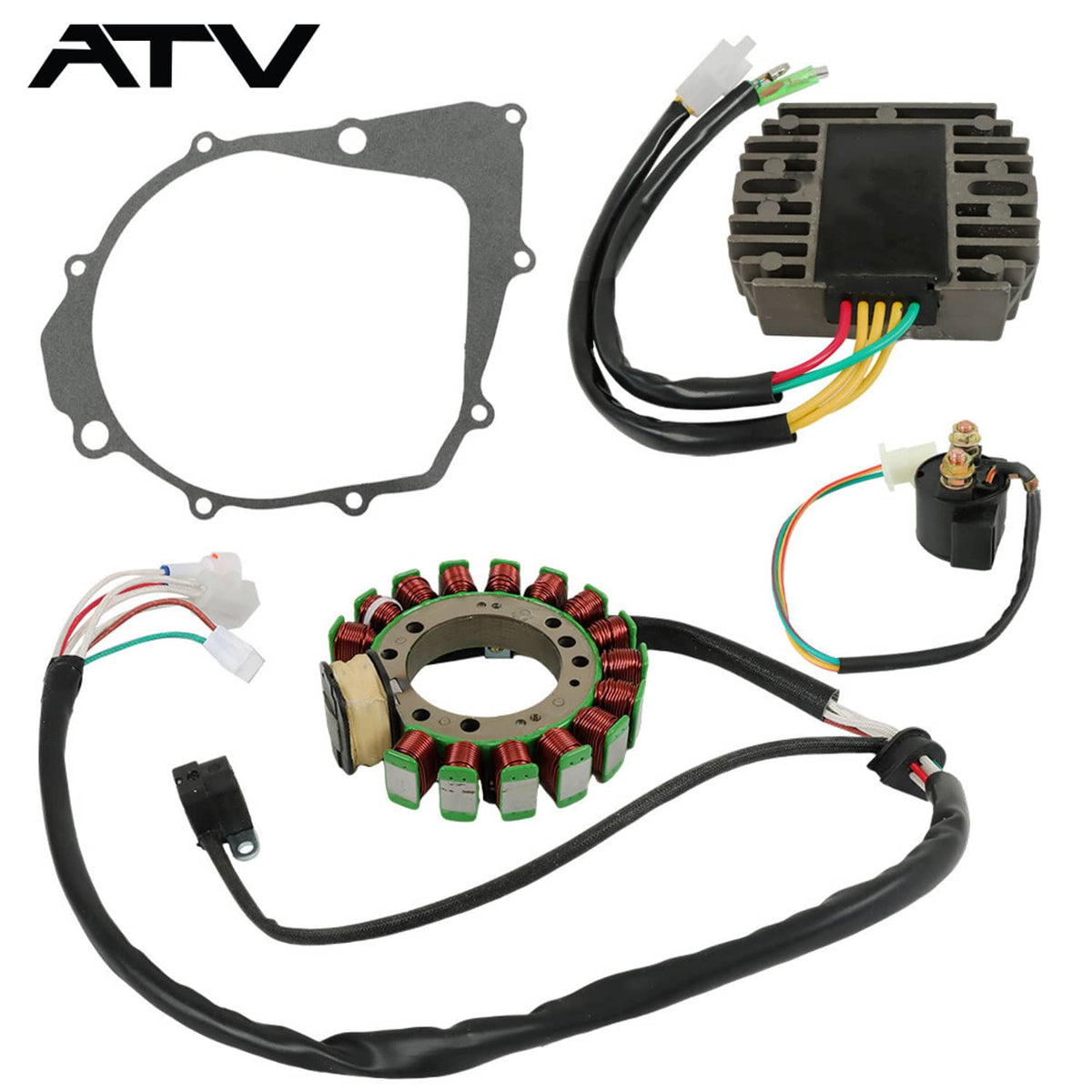 Solidspare For 1996-2001 Yamaha Warrior 350 YFM350X Magneto Stator Regulator Relay Gasket