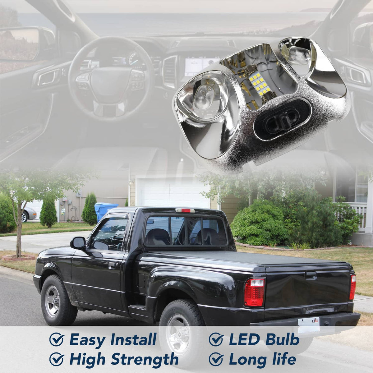 Solidspare New Interior Dome Cab Lamp Light Compatible For 1994-1998 Ford Ranger Splash