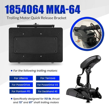 Solidspare 1854064 MKA-64 Quick Release Bracket fit for Ulterra, Terrova, PowerDrive, Black