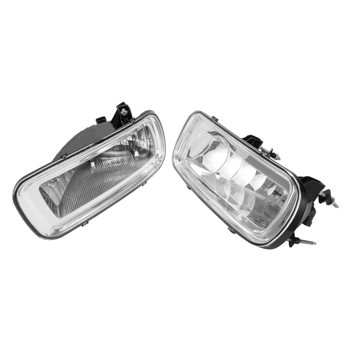 Solid Spare Fog Lights Assembly Clear Lens w/ Bulbs For 04-06 Ford F-150 06 Lincoln Mark LT