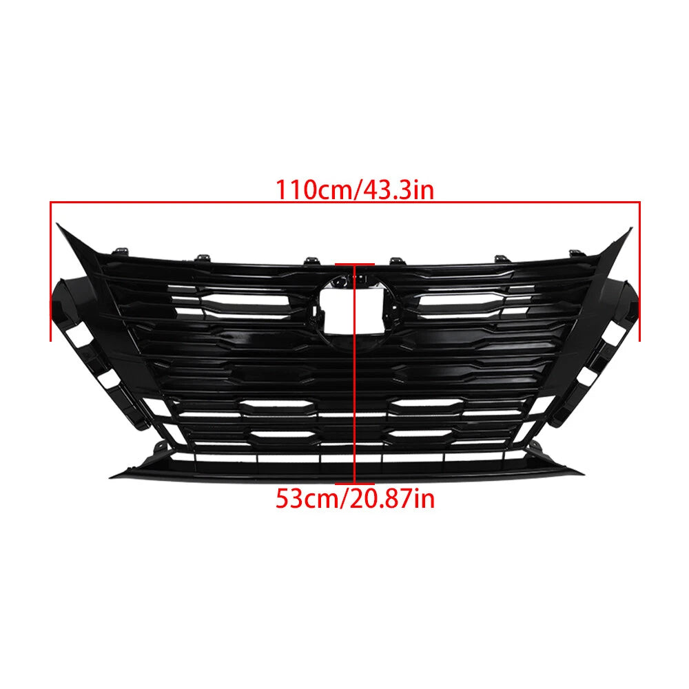 Front Grille Plastic Gloss Black 62310-9HF8E For 2023-2024 Nissan Altima SL/SV