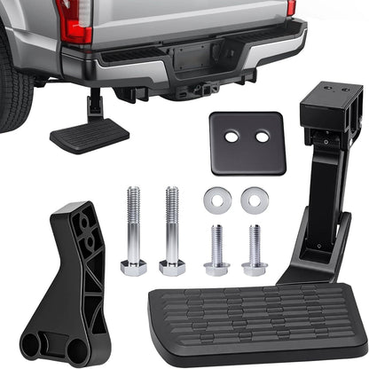 Solidspare Rear Tailgate Bed Side Step Retractable Bumper Step For Dodge Ram 1500 2500 3500