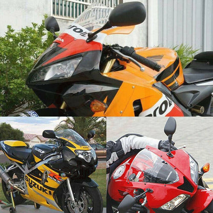 Solidspare 2PC Motorcycle Racing Rearview Side Mirrors For Honda CBR250R CBR 250R 2011-2015