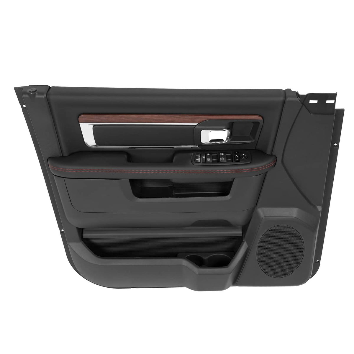 Solid Spare For 2013-2018 Dodge Ram 1500 2500 3500 Inner Door Panel Driver Side Textured BLK
