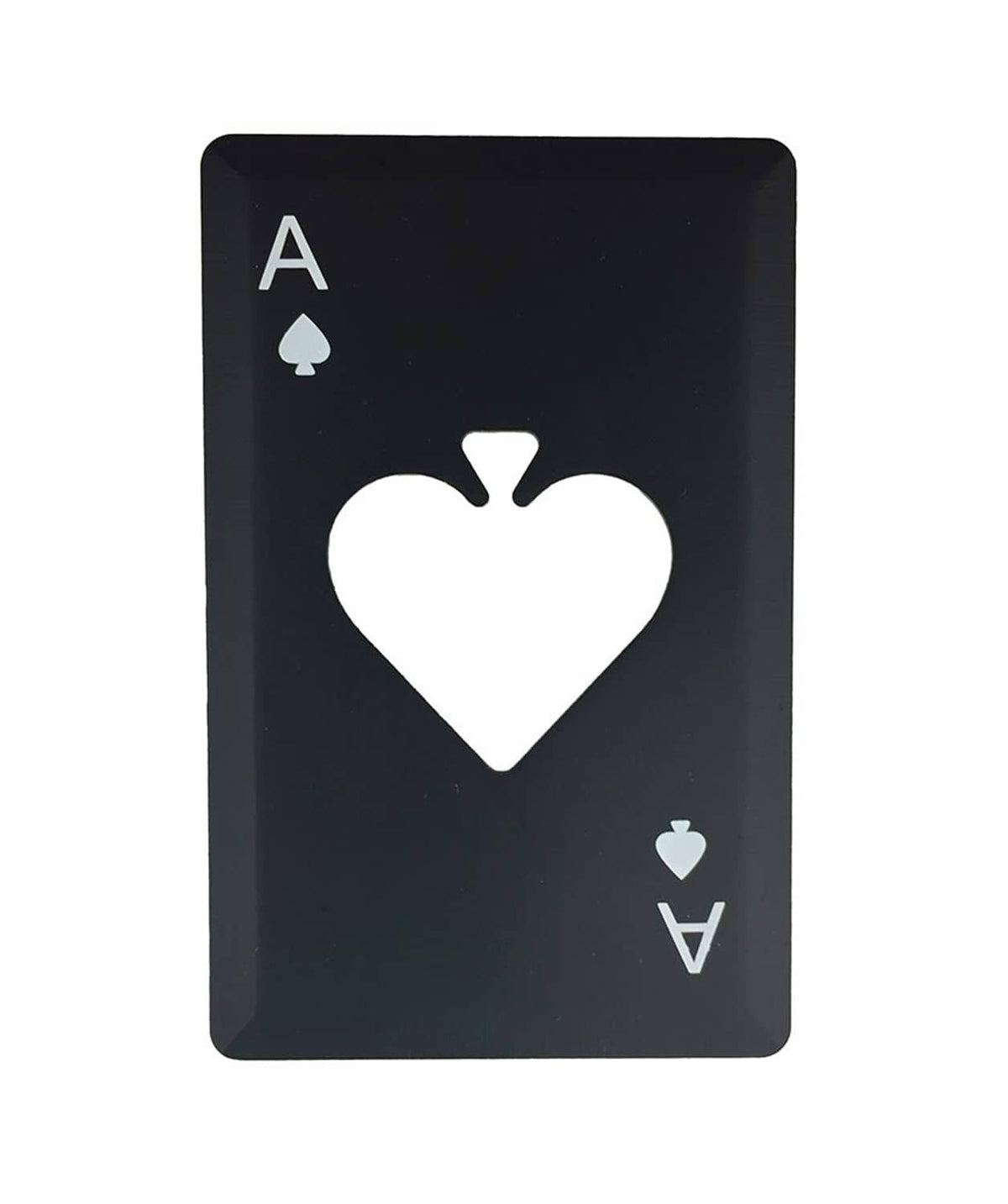 Solid Spare 5Pcs Stainless Steel Credit Card Size Casino Bottle Beer Opener Black