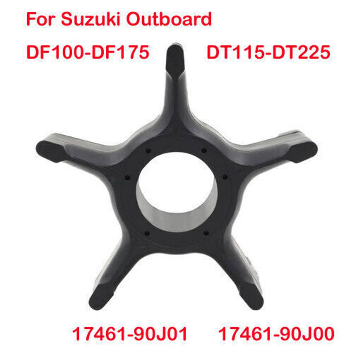 Solid Spare Boat Water Pump Impeller For Suzuki Outboard DF100-DF175 DT115-DT225 17461-90J00
