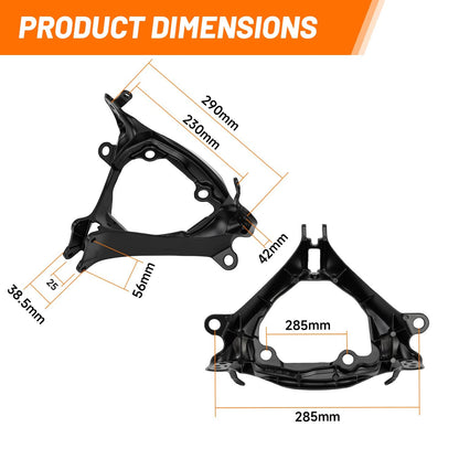 Solidspare Front Headlight Upper Stay Fairing Bracket For Suzuki GSXR 600 750 2011-2025