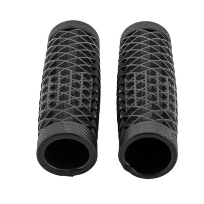 Solidspare 25mm 1" Motorcycle Soft Rubber Hand Grips Handlebar For Harley XL Honda Yamaha