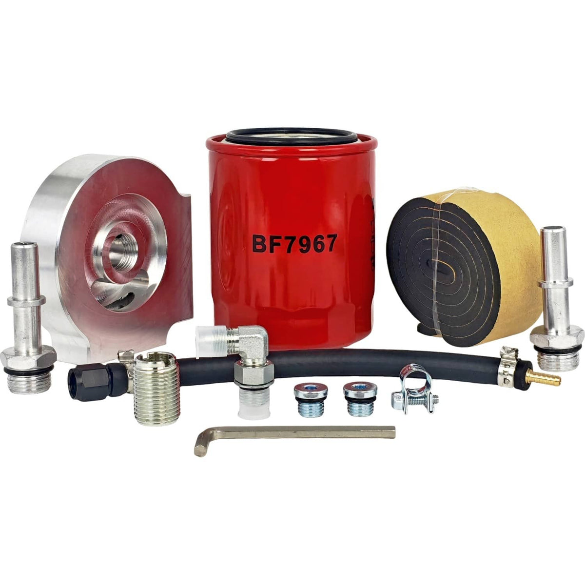 Solid Spare Upper Filter Housing Retrofit Kit 121003 for Ford 2011-2025 F250 F350 F450 F550
