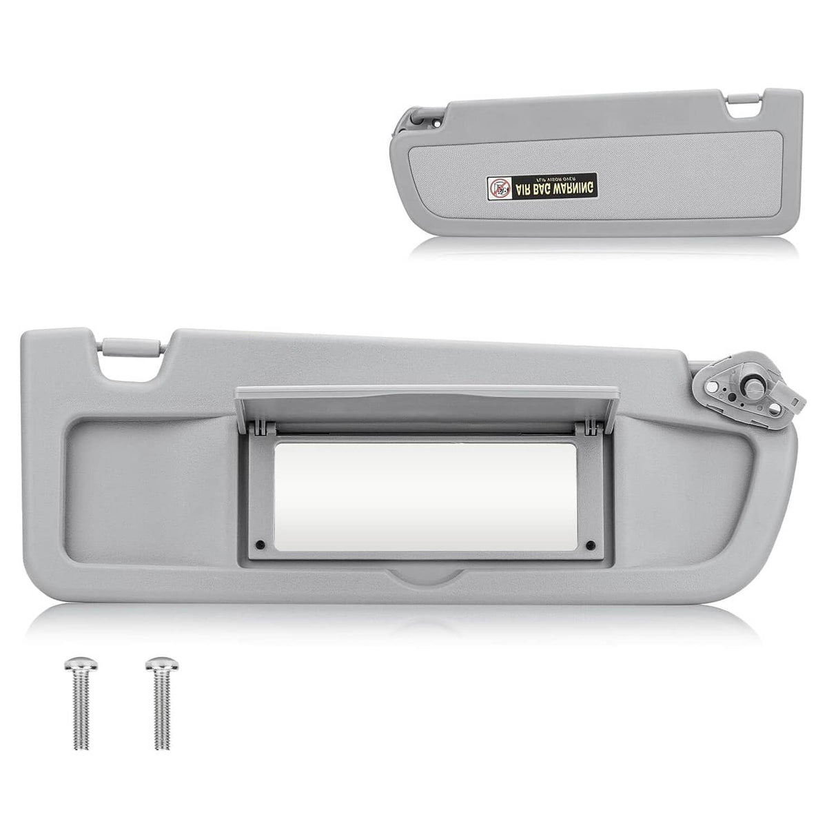 Solidspare Grey Passenger Side Right Sun Visor For 2006-2011 Honda Civic Sedan/Coupe