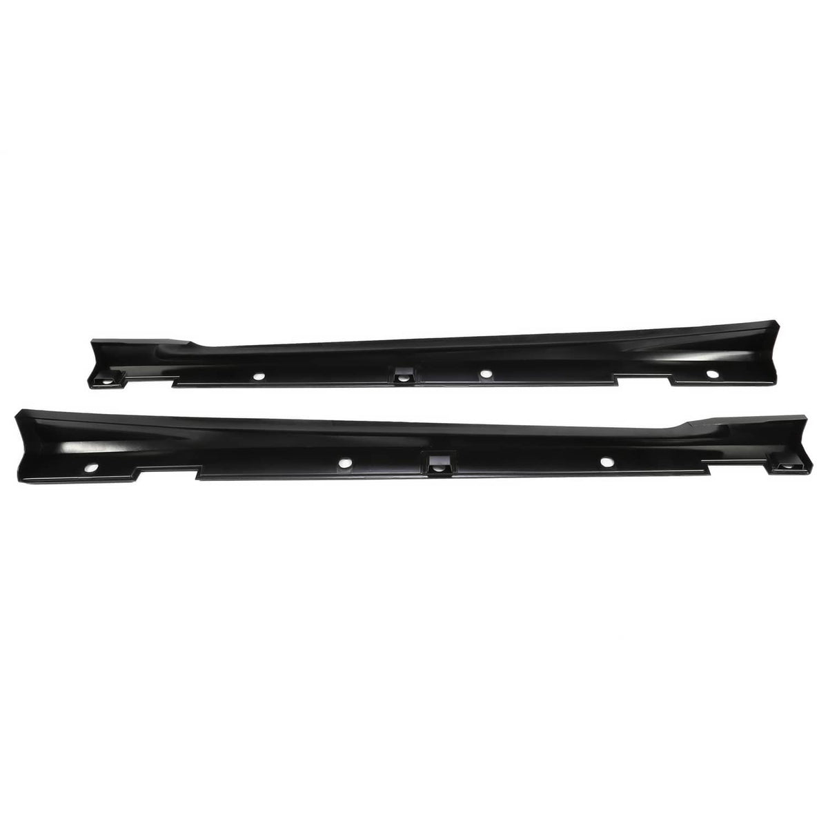 Solid Spare Black Add On Side Skirt Extensions For Honda Accord 2018-2022 JDM 4DR