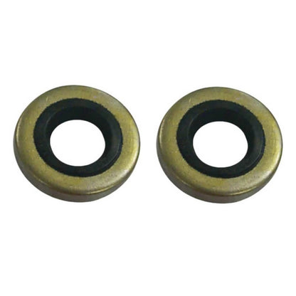 Solid Spare 2Pcs Drive Shaft Oil Seal For Johnson Evinrude 20-35 Hp 0321928 0777555 GLM86200
