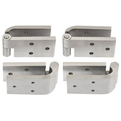 Solid Spare Door Hinges Fit 1966-1977 Early Ford Bronco Silvery 304 Stainless Steel LH&RH