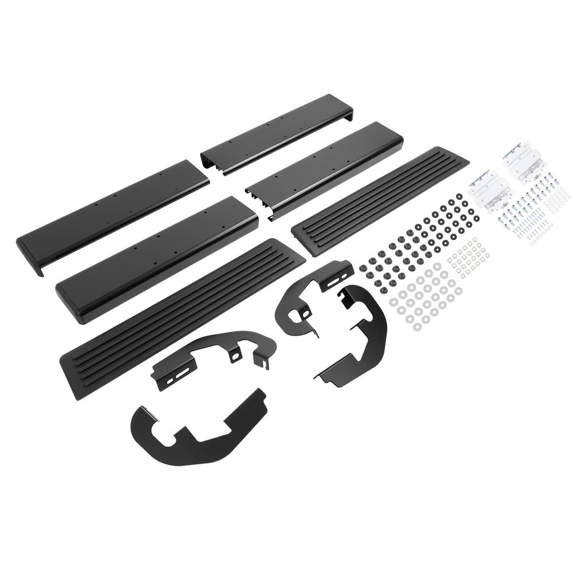 Solid Spare Side Step Bar Running Boards Black For 2019-2025 Silverado Sierra Regular Cab