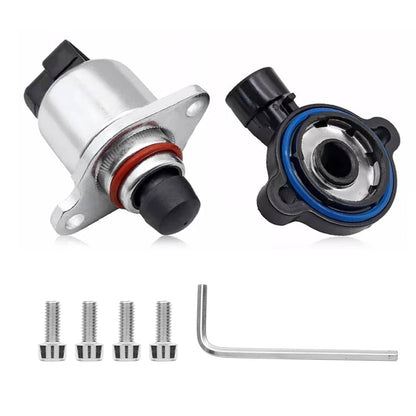 Solidspare Throttle Position Sensor+TPS Idle Air Control Valve For Chevy GMC Buick Cadillac