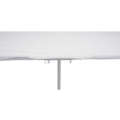 Solidspare Silvery+White Boat Sun Shade For Boats 25 Ft And Under Aluminium Powder Coated