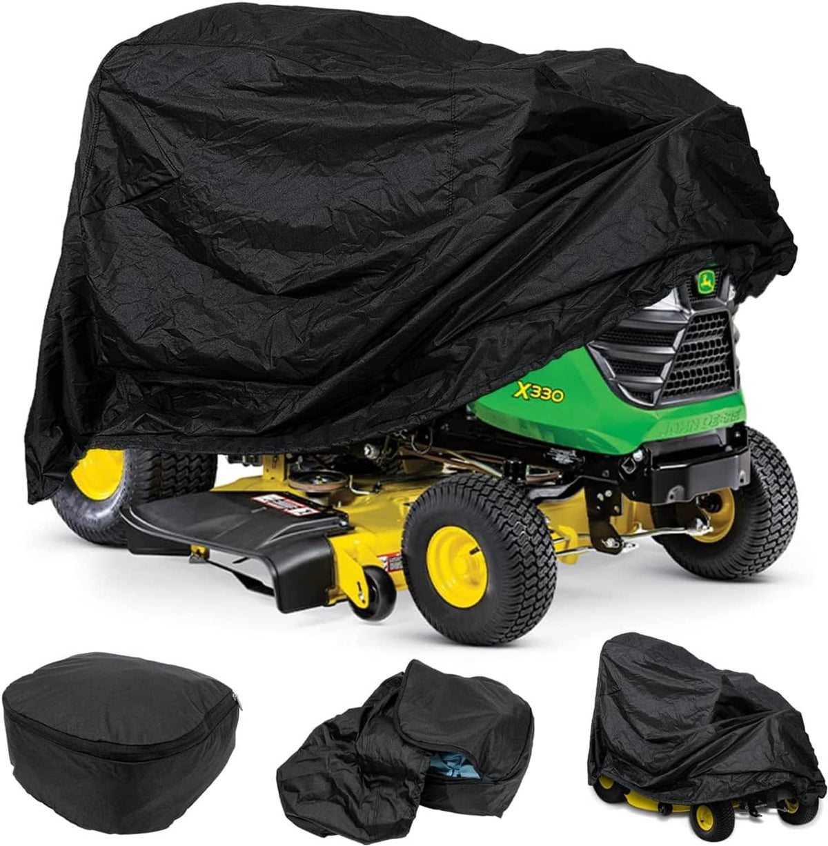 Solid Spare LP93647 Deluxe Riding Mower Cover Waterproof for John Deere X300-X700 Series