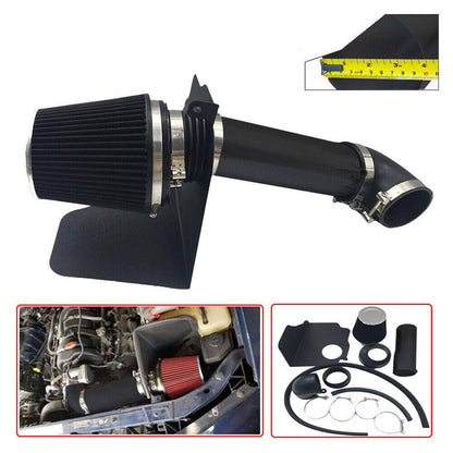Solidspare 4" Cold Air Intake Kit + Heat Shield for 05-10 Dodge Chrysler HEMI 5.7L 6.1L V8
