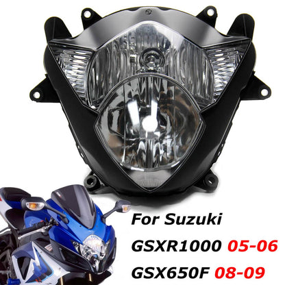 Solidspare GSXR1000 Front Headlight For 2005-2006 Suzuki GSX-R 1000 Headlamp Assembly New