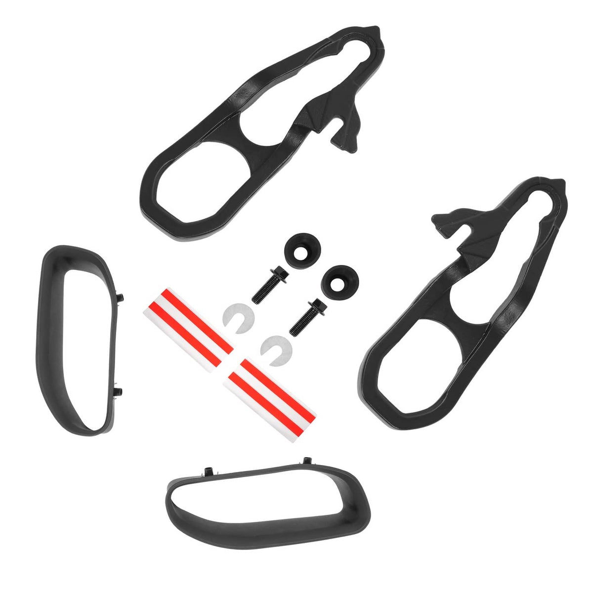 Solid Spare New Front Car Tow Hooks Left Right w/ Hardware Black For Ram 1500 DT 2019-2024