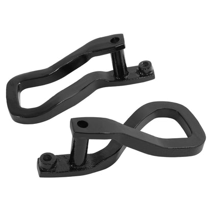 Solid Spare Heavy Duty Front Car Tow Hooks w/ Bolts For GMC Sierra 1500 2019-2026 Black