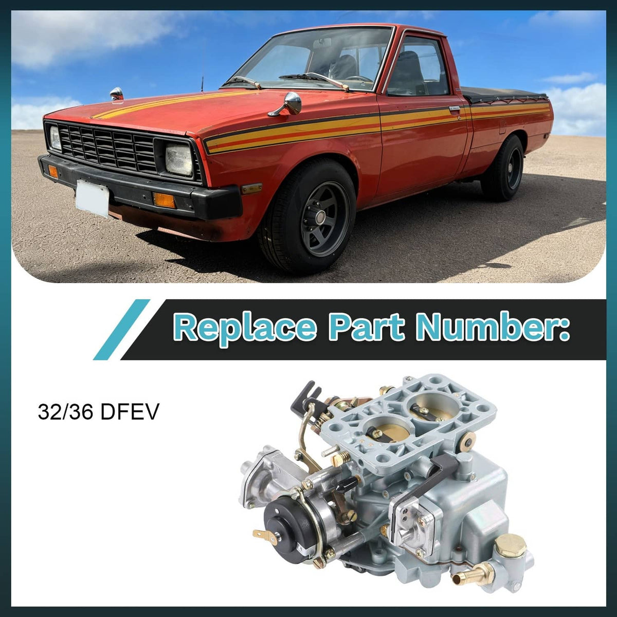 Solidspare New 32/36 DFEV Progressive Carburetor Carb Electric Choke For VW Fiat Ford