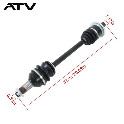 Solidspare 0502-596 0502-811 Rear Left/Right CV Axles Drive Shaft For Arctic Cat 400 450