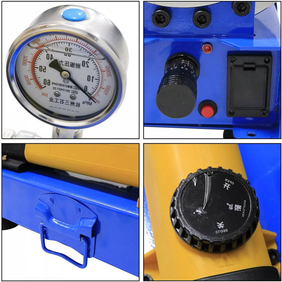 Solidspare 5600KN Hydraulic Hose Crimper Pipe Clamping Machine With 8 Sets Dies 10mm-30mm