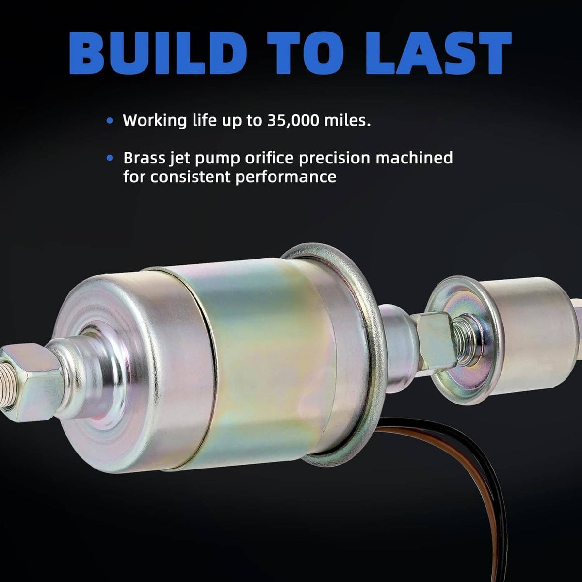 Solidspare Universal Electric Fuel Pump Carburetor 12V 5-9 Psi Cars Trucks Tractors E8012S
