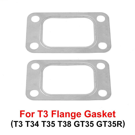 Solid Spare 2-Pack Garrett T3 Turbo Manifold Gasket Stainless Precision PTE Borg Warner EFR