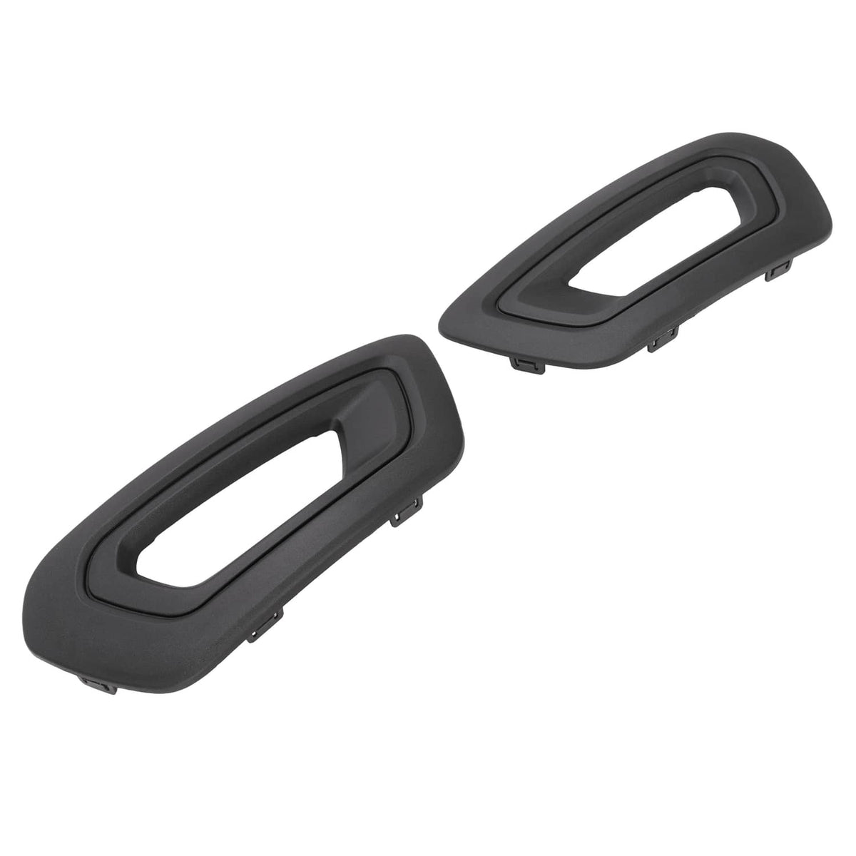 Solid Spare FOR FORD TRANSIT 2020-25 VAN LEFT&RIGHT SIDE FOG LIGHT LAMP COVERS BEZELS BLACK