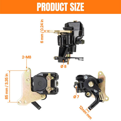 Solidspare Rear Brake Caliper W/Pads for 99-04 Honda Sportrax 400 TRX400EX 43250-Hn1-006