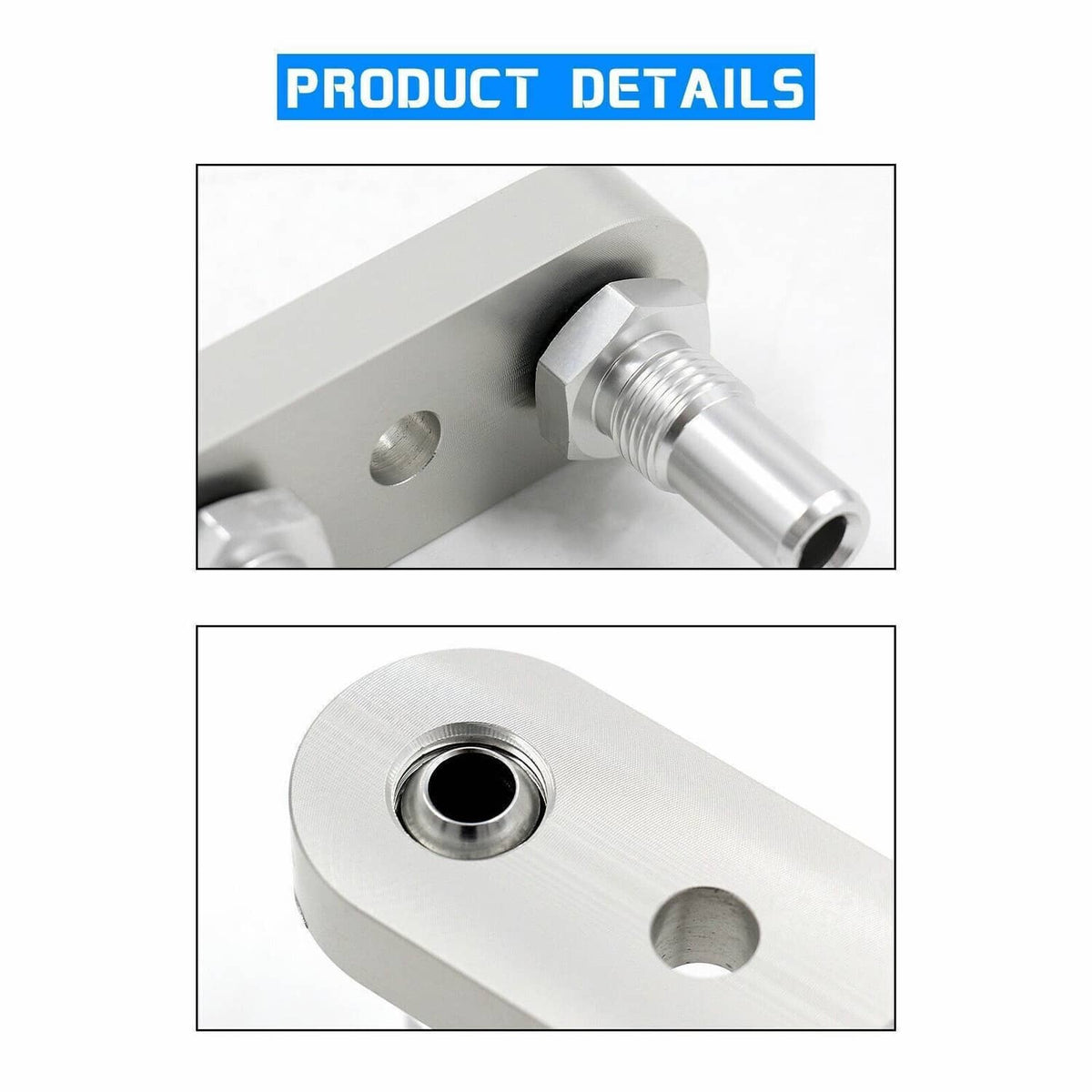 Solidspare Transmission Cooler Line Adapter Plate with 6AN Fittings Seal 6L80E 6L90E 8L90E