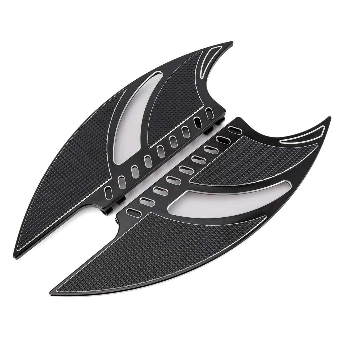 Solidspare Motorcycle FRONT Floorboards Foot Pegs Footrest For Harley Softail Road Glide