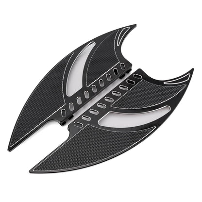 Solidspare Motorcycle FRONT Floorboards Foot Pegs Footrest For Harley Softail Road Glide