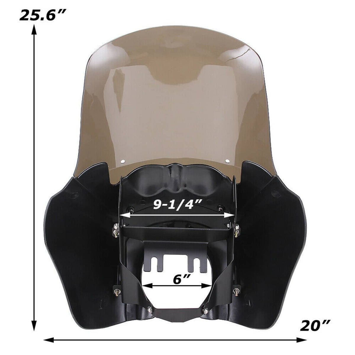 Solidspare Front Headlight Fairing Cover and 15'' Windshield for Harley Dyna Super Glide