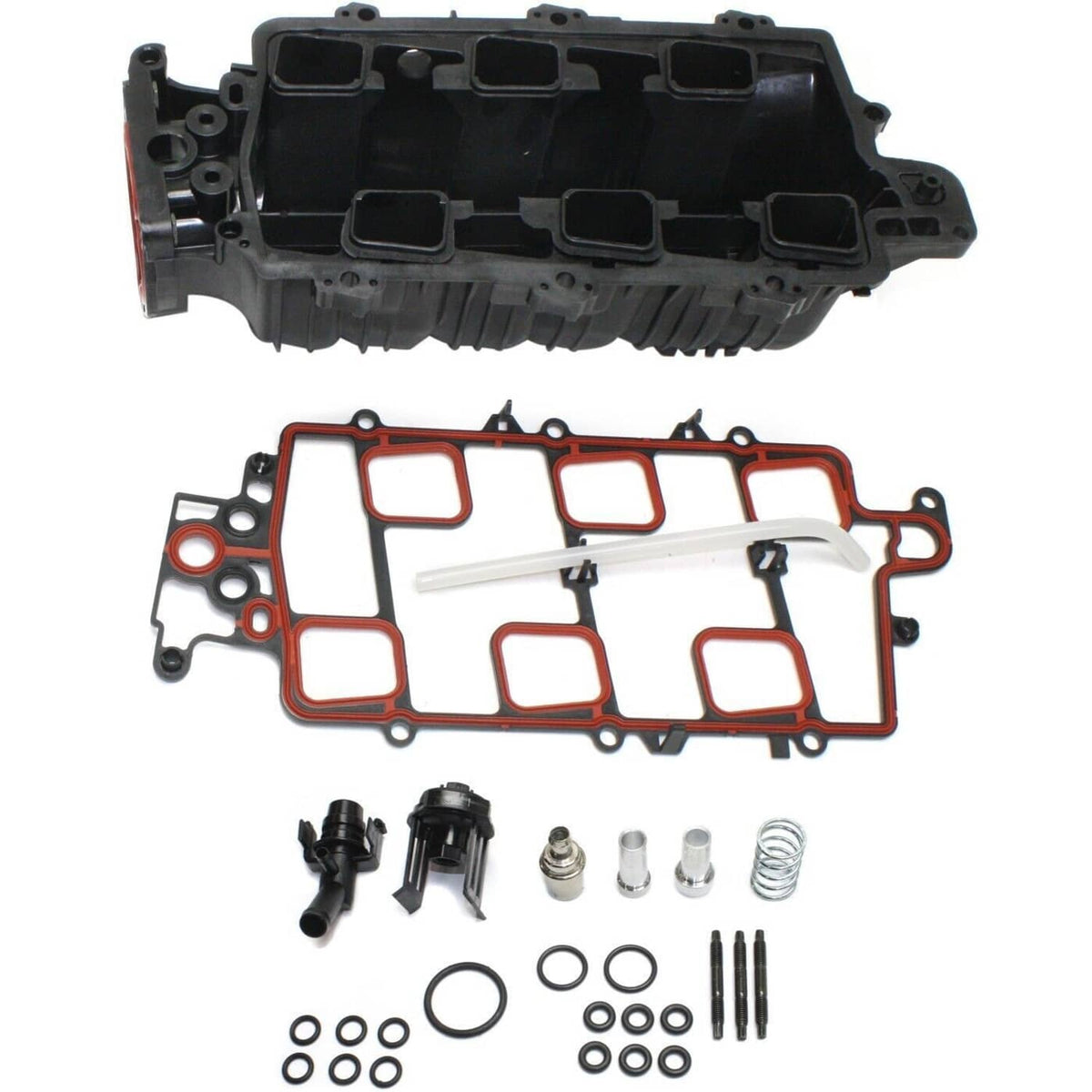 Solidspare Black Upper Intake Manifold W/Gasket for 1995-2005 Chevy Buick Olds 3800 3.8L V6