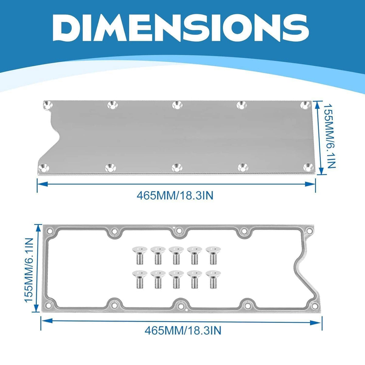 Solidspare Billet Knock Sensor Delete LSX LS1 For LS Gen 3 VALLEY PAN Cover & GASKET Plate