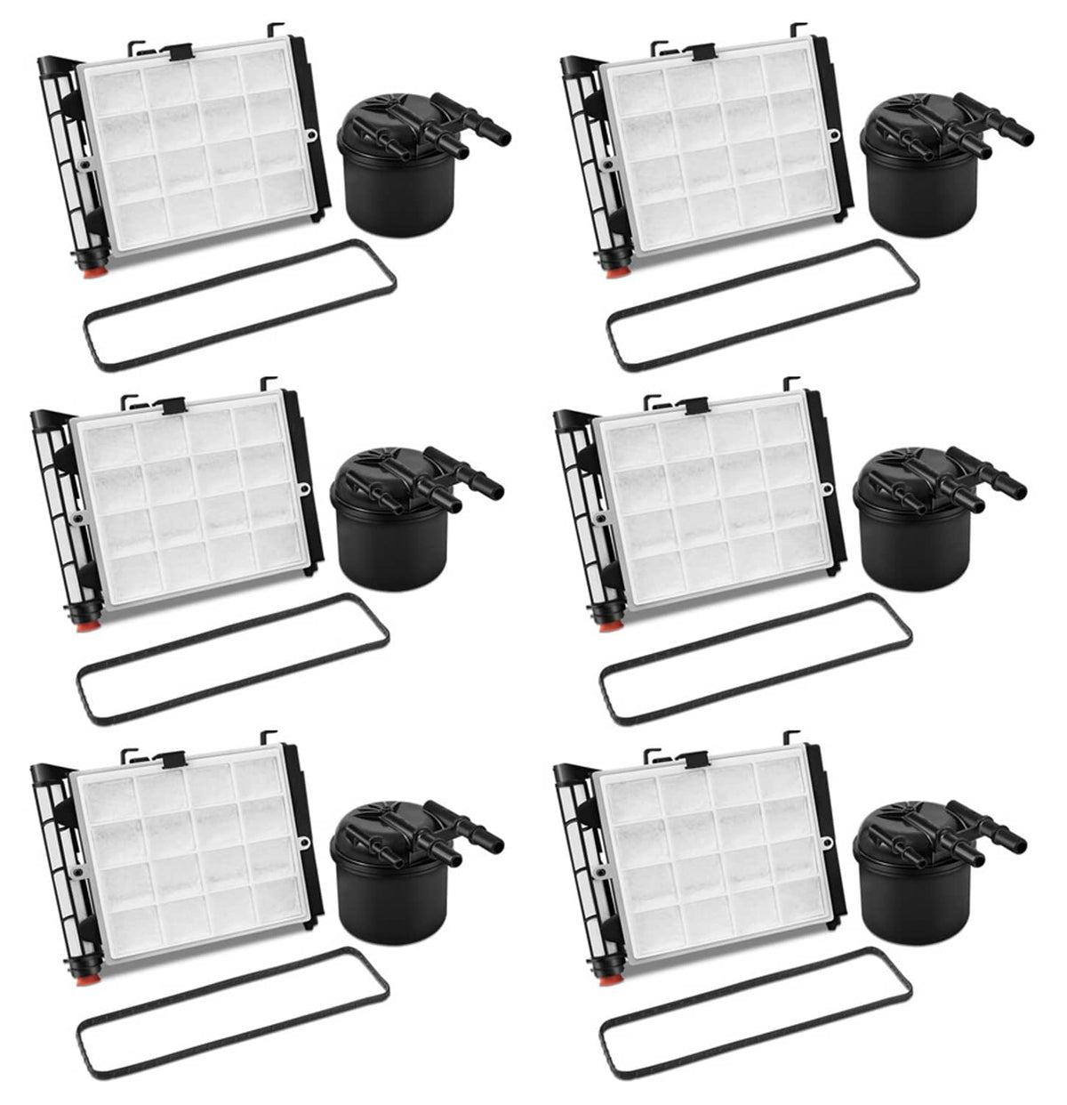 Solidspare 6X Fuel/Water Filter Kit For 6.7L Ford Powerstroke 2017-20 FD4625 HC3Z-9N184-C