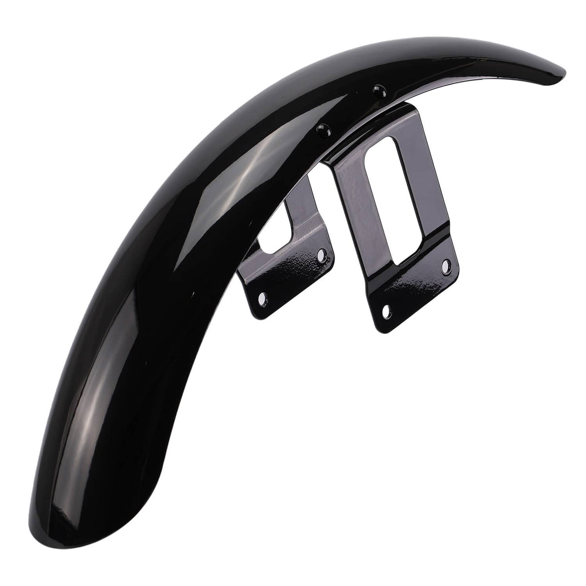 Solidspare Vivid Black Front Fenders Pre-Drilled For Harley Sportster XL 1200 883 2004-2022
