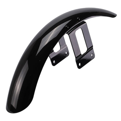 Solidspare Vivid Black Front Fenders Pre-Drilled For Harley Sportster XL 1200 883 2004-2022