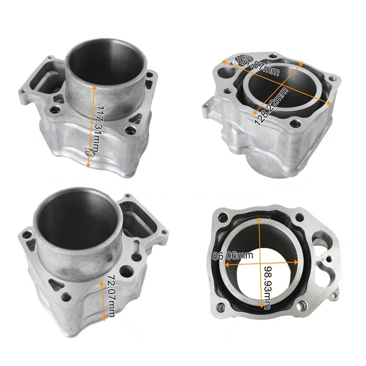 Solidspare Cylinder Piston Gasket Top End Rebuild Kit for 2007-2018 Honda Rancher TRX420
