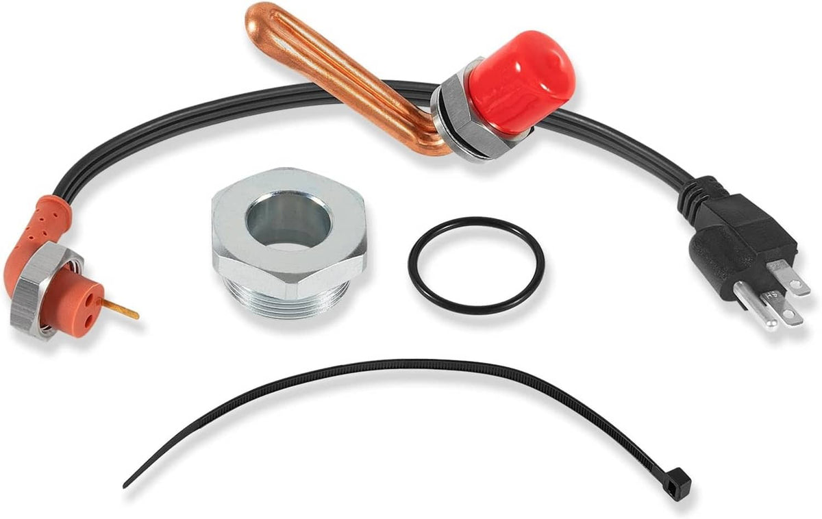 Solidspare DZ102076 Engine Coolant Heater Kit for John Deere Tractors, Engine Block Heater