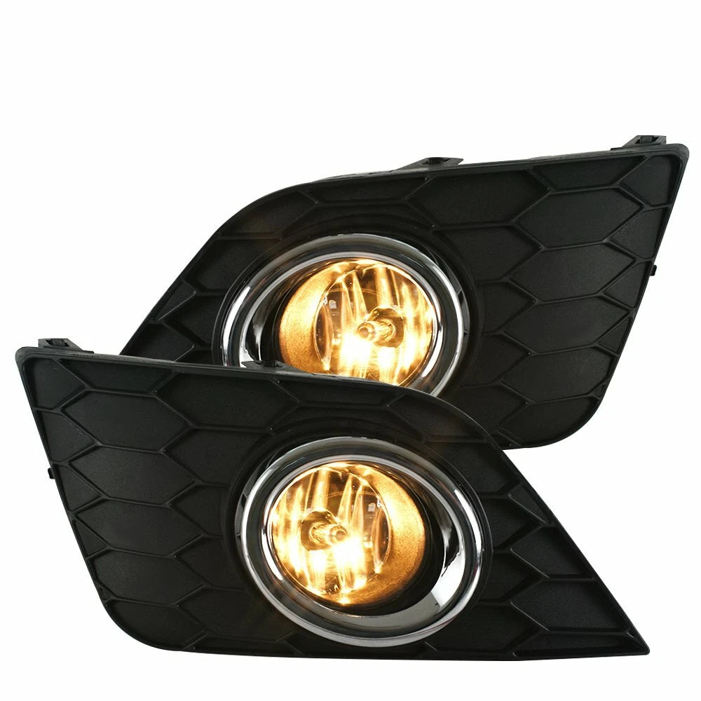 Fog Light Lamp Bumper Lower Grille W/Sensor Hole New Fit Nissan Sentra 2016-2019