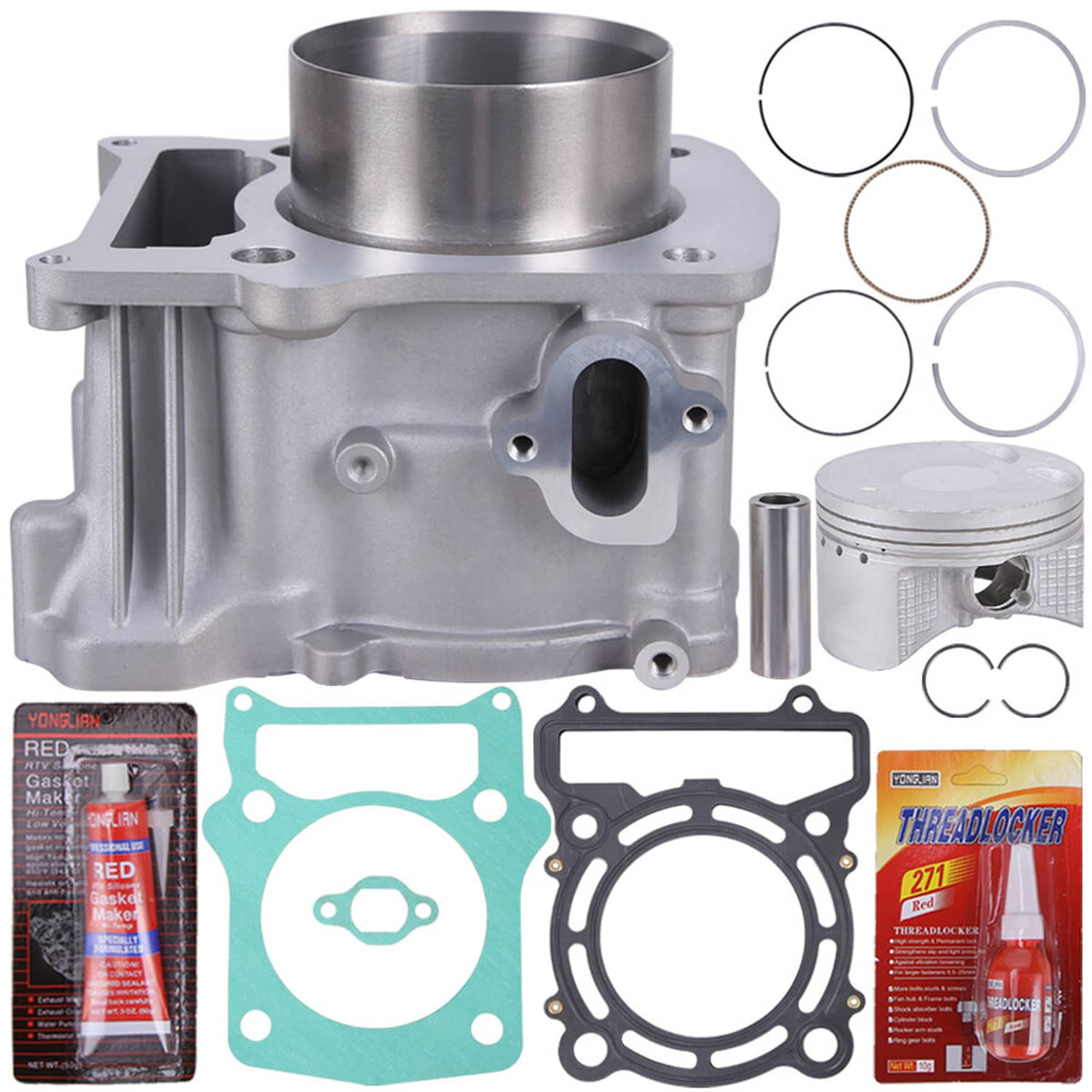 Solidspare HISUN 500 HS YS UTV ATV TOP End Kit Cylinder PISTON Rings GASKETS 13101-004-0000